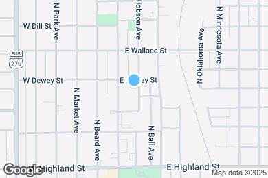Map image of the property - 632 N Hobson Ave
