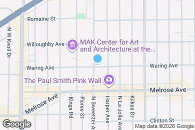 Map image of the property - 802 N Sweetzer Ave