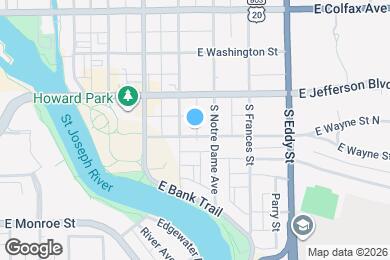 Map image of the property - 813 E Wayne St