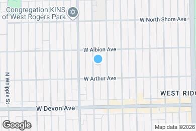 Map image of the property - 6533 N Fairfield Ave
