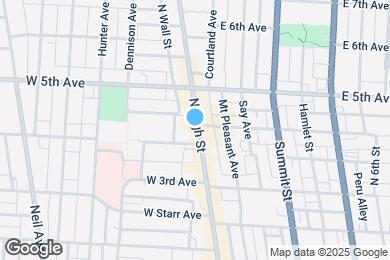 Map image of the property - 1131 N High St