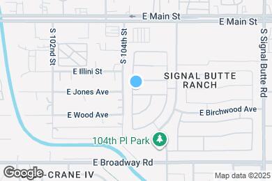 Map image of the property - 10424 E Balsam Ave