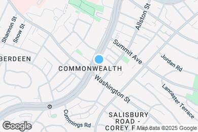Map image of the property - 1576 Commonwealth Ave