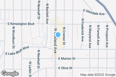 Map image of the property - 4442 N Oakland Ave