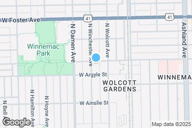 Map image of the property - 1917 W Winnemac Ave