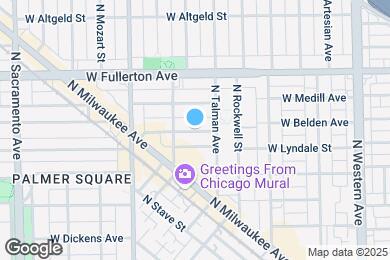 Map image of the property - 2654 W Belden Ave