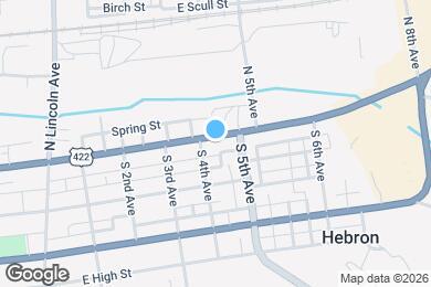 Map image of the property - 420 E Cumberland St