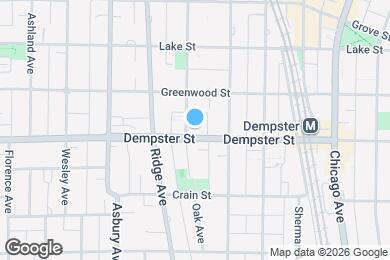 Map image of the property - 1305 Oak Ave