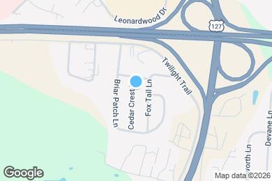 Map image of the property - 109 Cedar Crest Ln