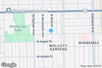 Map image of the property - 1902 W Winnemac Ave