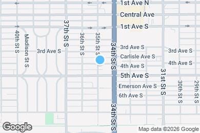 Map image of the property - 3460 4th Ave S
