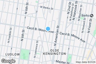 Map image of the property - 310 Cecil B. Moore Ave