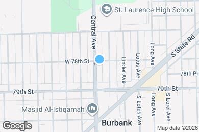 Map image of the property - 7805 Central Ave