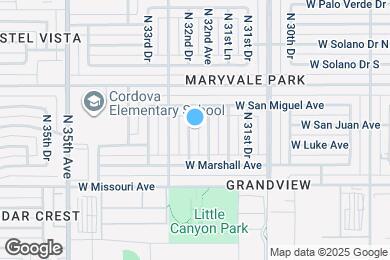 Map image of the property - 5611 N 32nd Dr