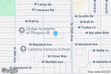 Map image of the property - 3608 W Sierra Vista Dr