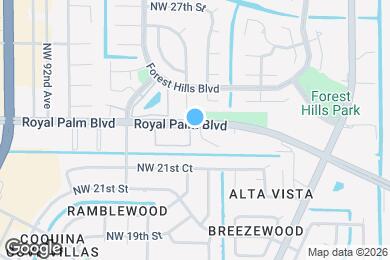 Map image of the property - 8750 Royal Palm Blvd