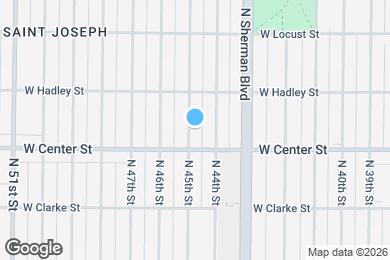 Map image of the property - 2722 N 45th St