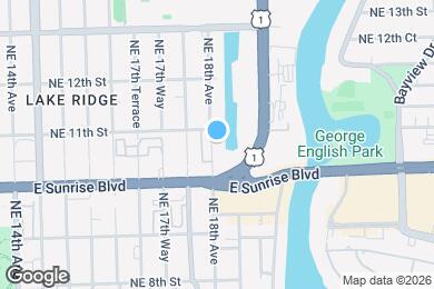 Map image of the property - 1034 NE 18th Ave
