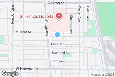 Map image of the property - 814 Mulford St