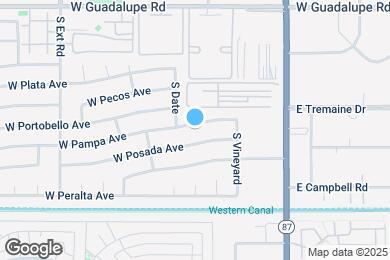 Map image of the property - 549 W Pampa Ave