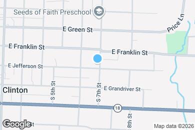 Map image of the property - 615 E Jefferson St