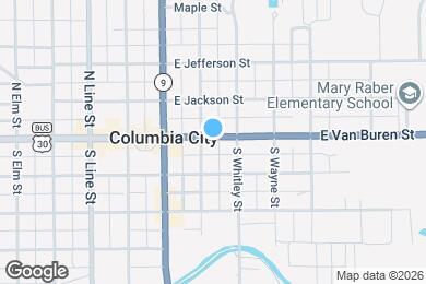 Map image of the property - 208 E Van Buren St