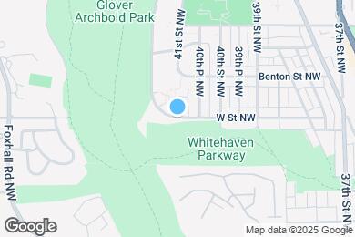 Map image of the property - 4100 W St NW