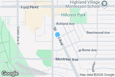 Map image of the property - 869 St Paul Ave