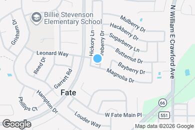 Map image of the property - 401 Fireberry Dr