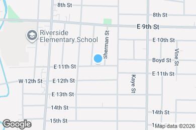 Map image of the property - 107 E 11th St