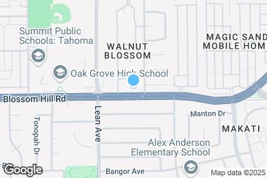 Map image of the property - Blossom Oaks Apartments