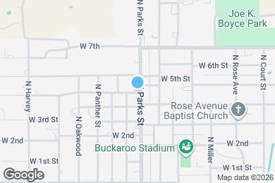 Map image of the property - 901 N Parks St