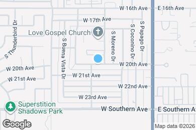 Map image of the property - 441 W 20th Ave