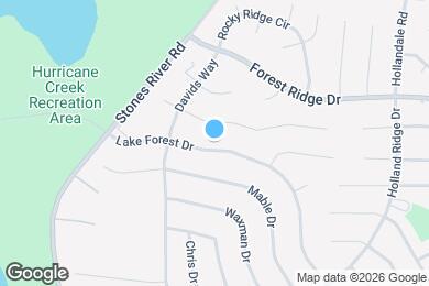 Map image of the property - 416 Lake Forest Dr