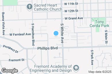 Map image of the property - 1425 S White Ave