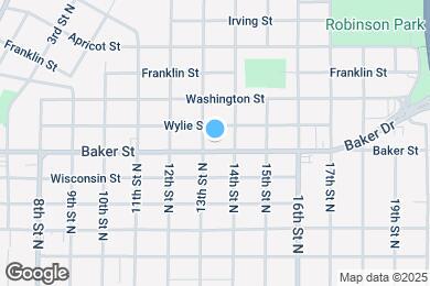 Map image of the property - 1321 Baker St