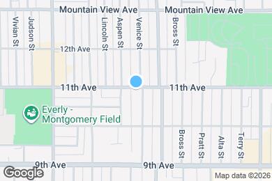 Map image of the property - 1047 Venice St
