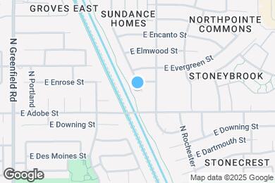 Map image of the property - 828 N Quail Cir