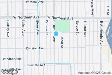Map image of the property - 1410 E Orman Ave