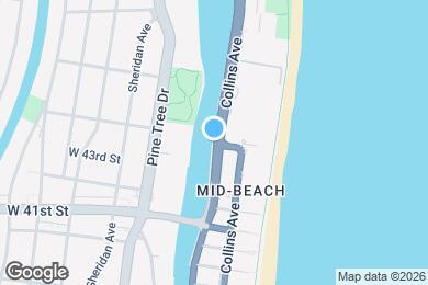 Map image of the property - 4390 Collins Ave