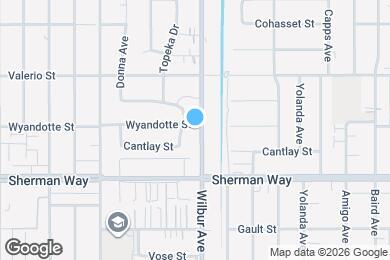 Map image of the property - 7257 Wilbur Ave