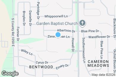 Map image of the property - 10841 Zimmerman Ln