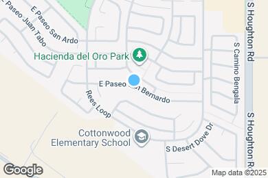 Map image of the property - 9970 E Paseo San Bernardo