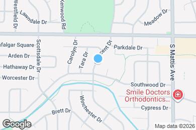 Map image of the property - 1710 Crescent Dr