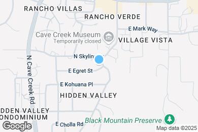 Map image of the property - 6114 E Egret St