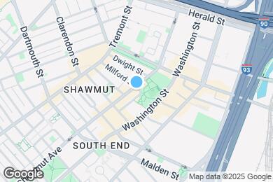 Map image of the property - 256 Shawmut Ave