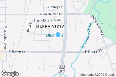 Map image of the property - Sierra Vista Senior Villas