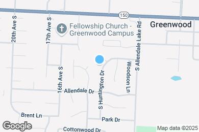 Map image of the property - 406 S Huntington Dr