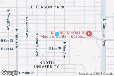 Map image of the property - 1409 E Elm St
