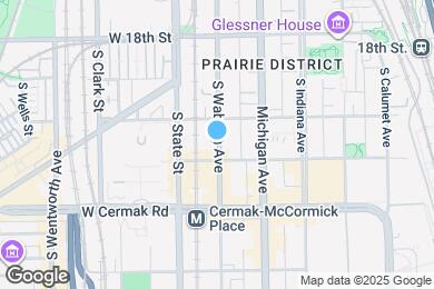Map image of the property - 2112 S Wabash Ave